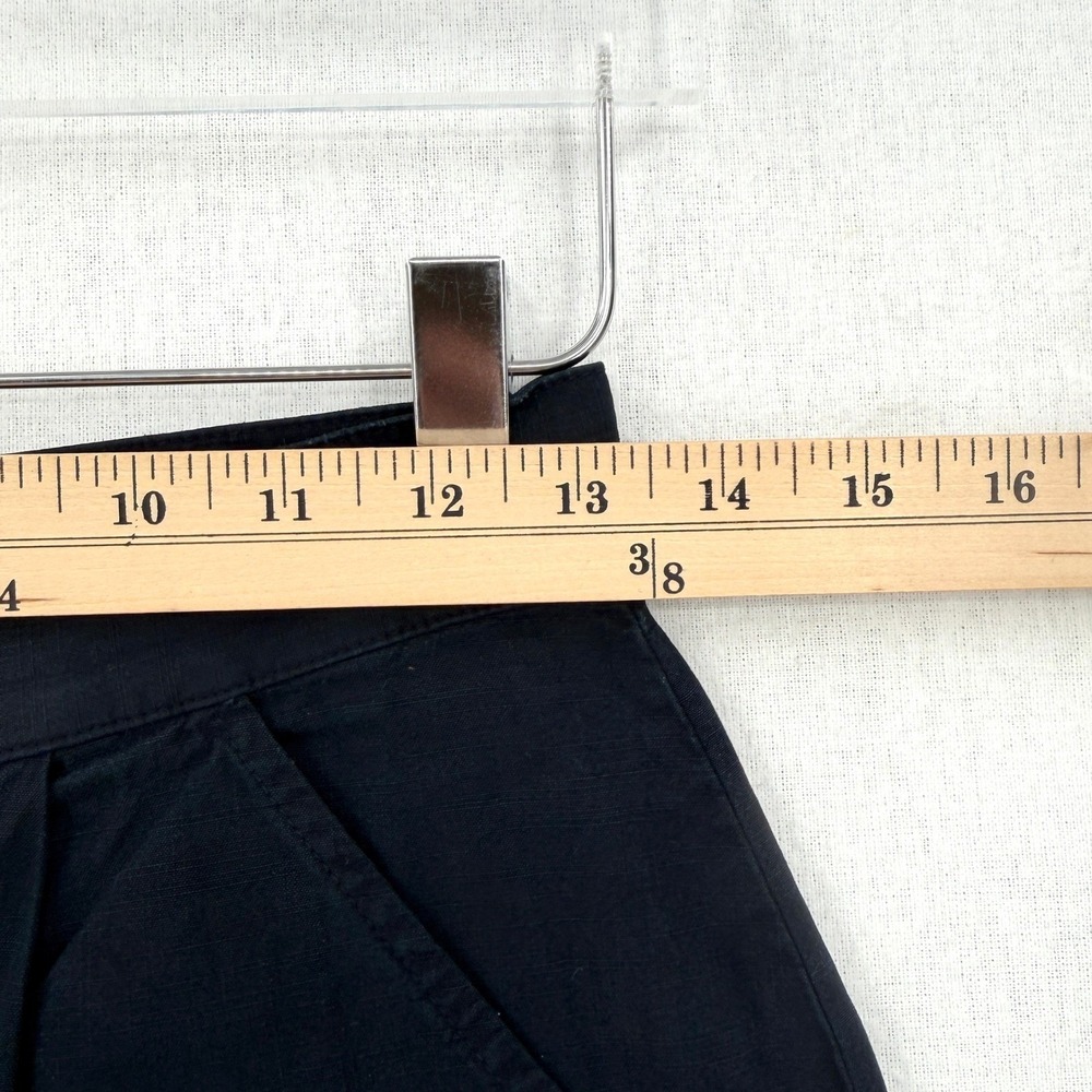RUDY JUDE Pleated Trousers Pants Womens Black Indigo Size 2 High Rise Wide Leg - Picture 9 of 16